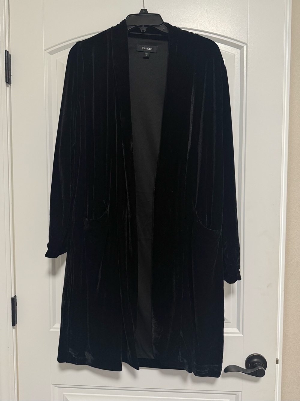 NWT Karen Kane Velvet Duster Jacket